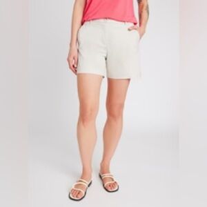 Kit and Ace Women’s Navigator Anywhere Shorts Beige High Rise 5” Inseam Size 8